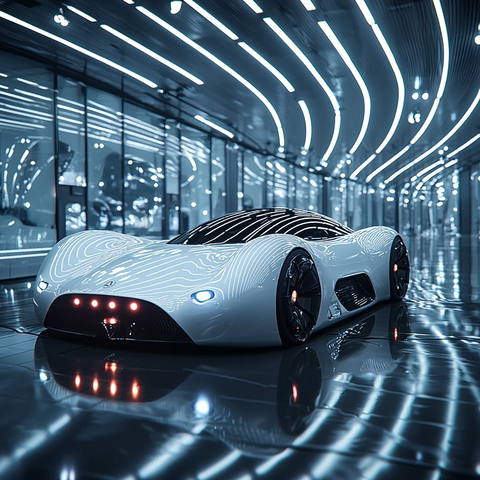 银色未来车展开幕