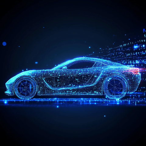 未来感汽车轮廓