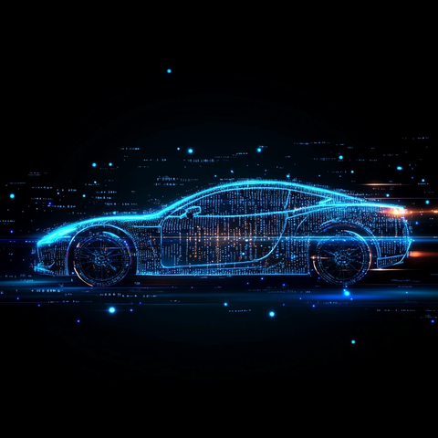 未来感汽车轮廓