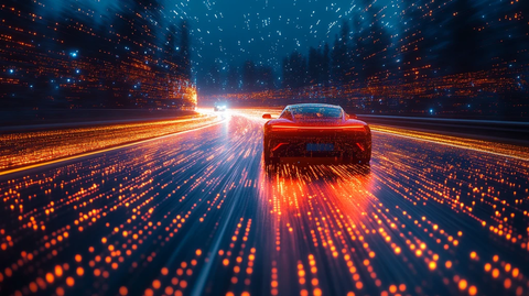 高速驾驶科技感