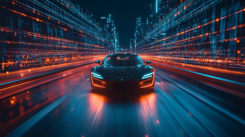 高速驾驶科技感