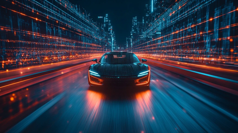 高速驾驶科技感