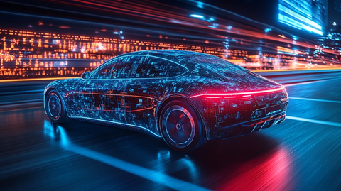 高速驾驶科技感