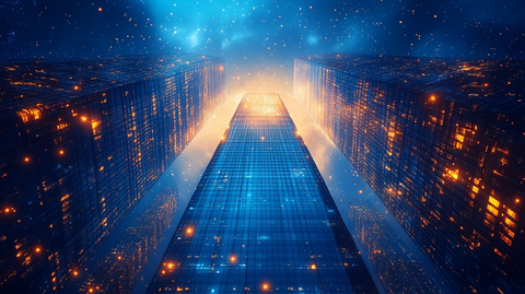 四建筑蓝线光点