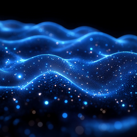 蓝色光波科技背景