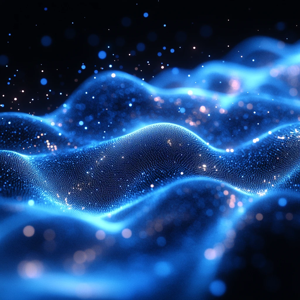 蓝色光波科技背景