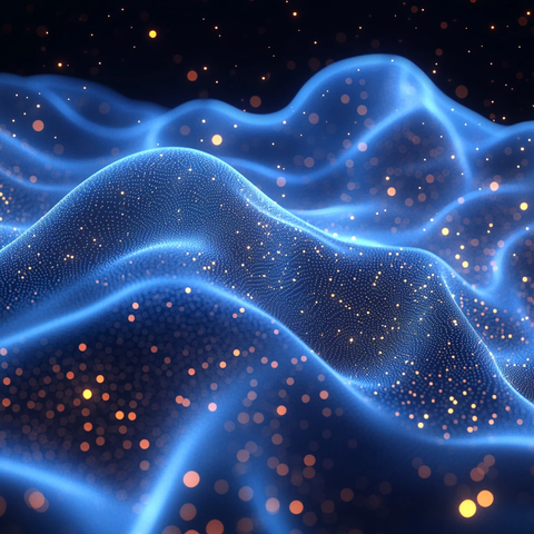 蓝色光波科技背景