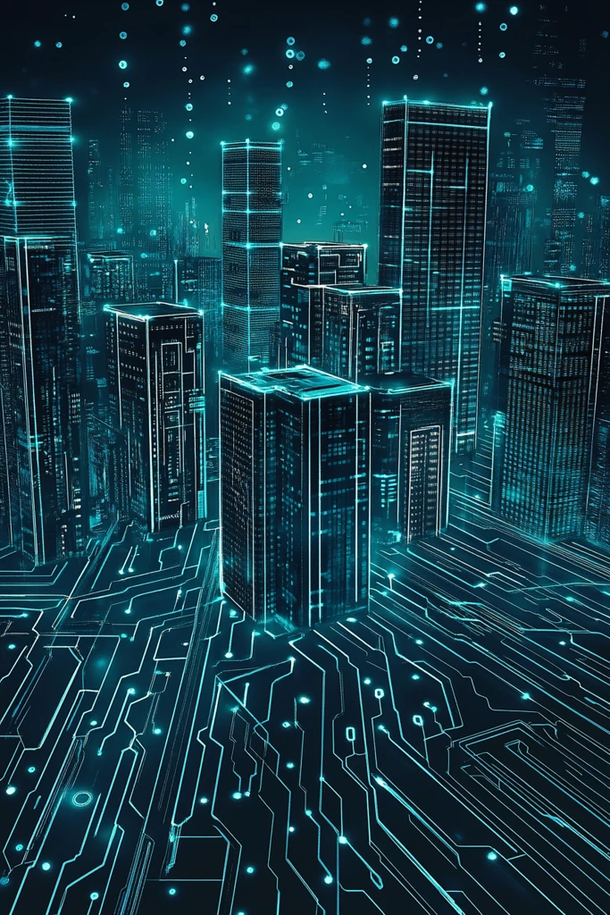 未来电子城市景观