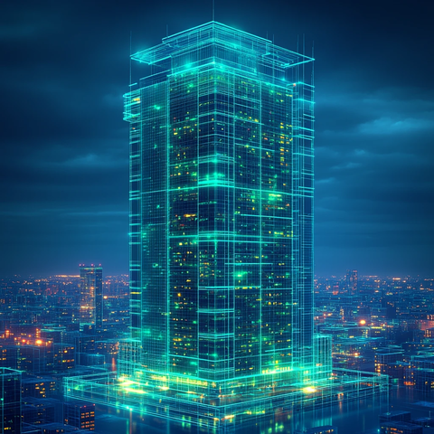 银行大厦线框图