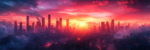 未来都市数字画卷