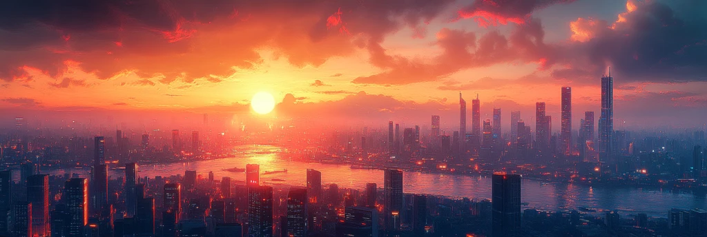 未来都市数字画卷