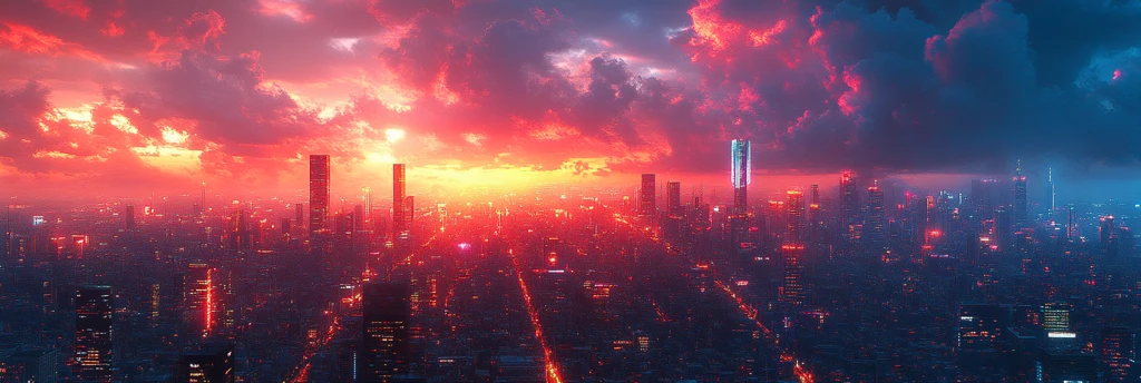 未来都市数字画卷