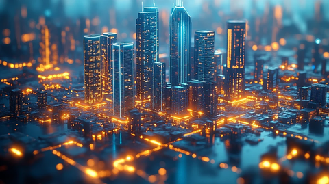 智能城市地球建筑