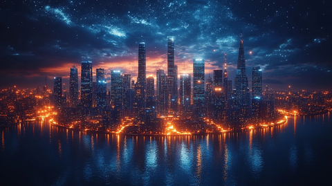 智能城市地球建筑