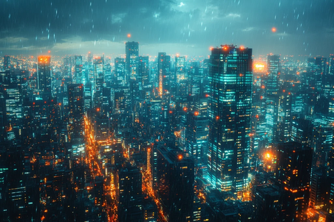 现代城市通信图