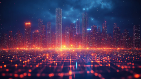 智能城市夜间照明