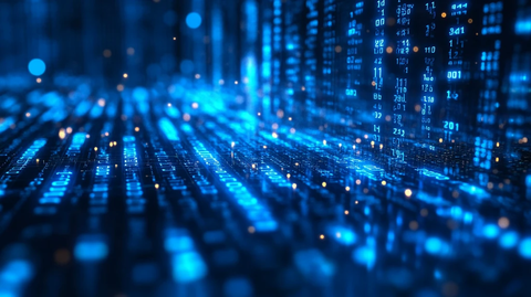 二进制数据背景