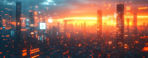 数字广告城市天际线