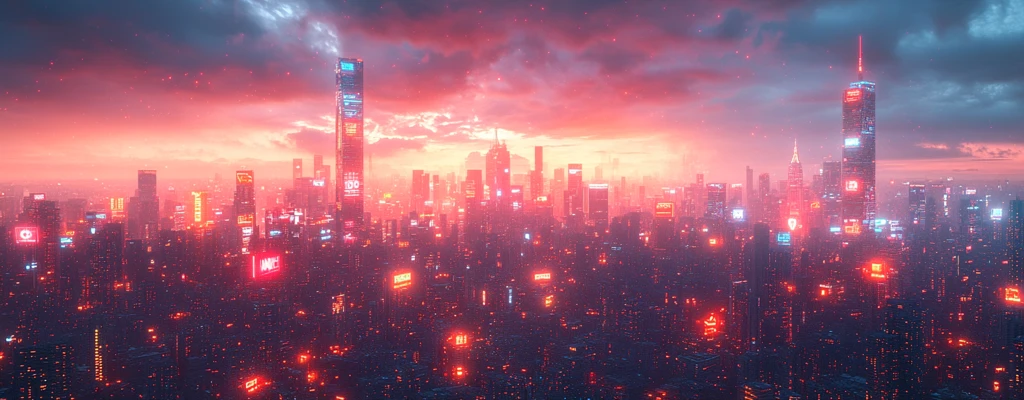 数字广告城市天际线