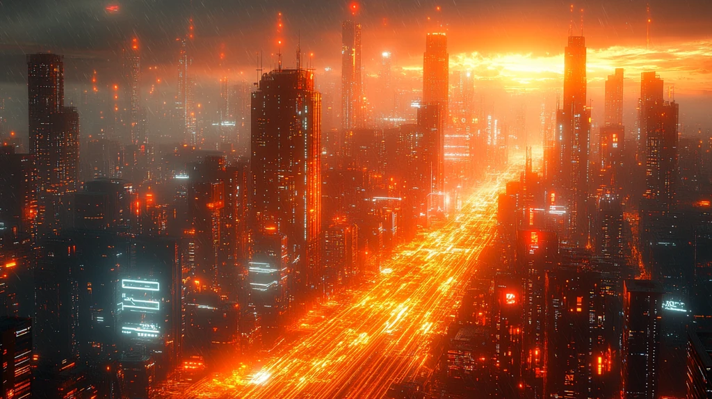 科技城市数据流全景