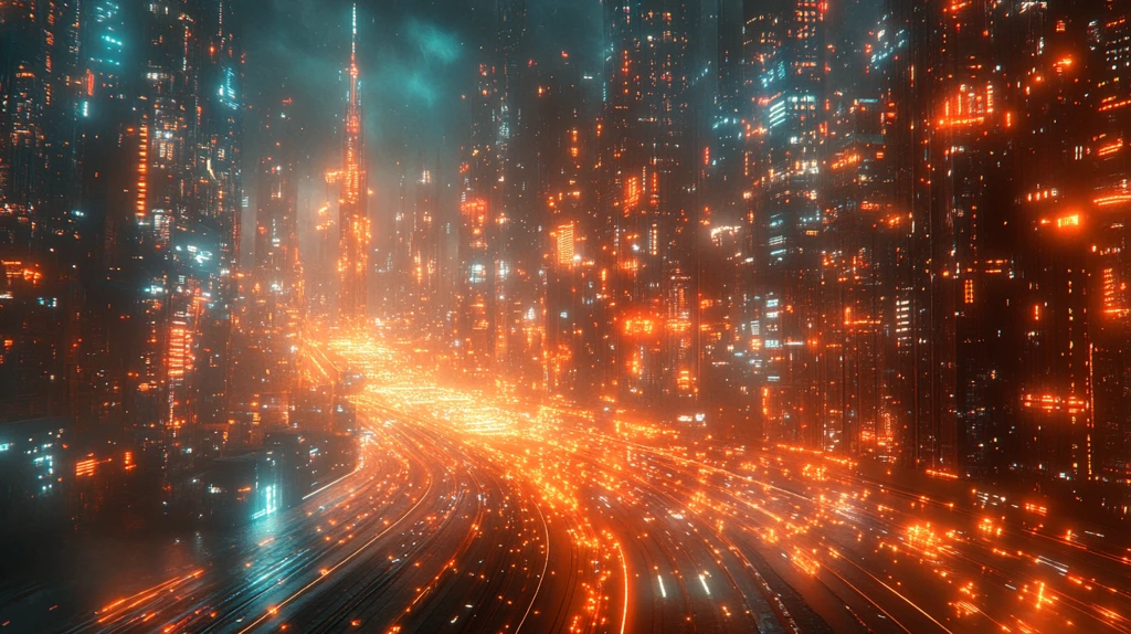 科技城市数据流全景