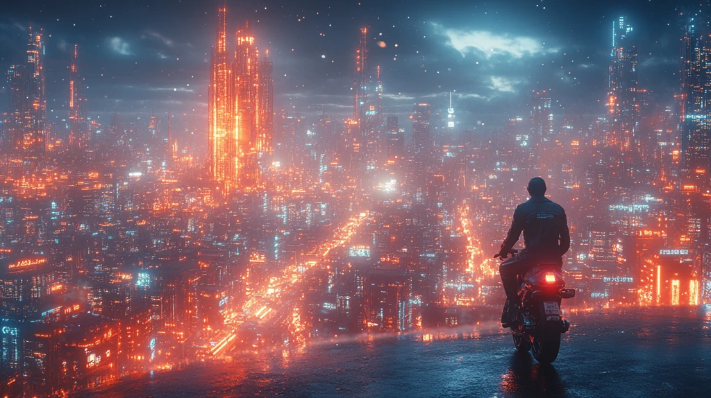 科技城市数据流全景