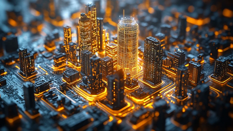 无人机俯拍沙盘