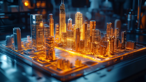 无人机俯拍沙盘