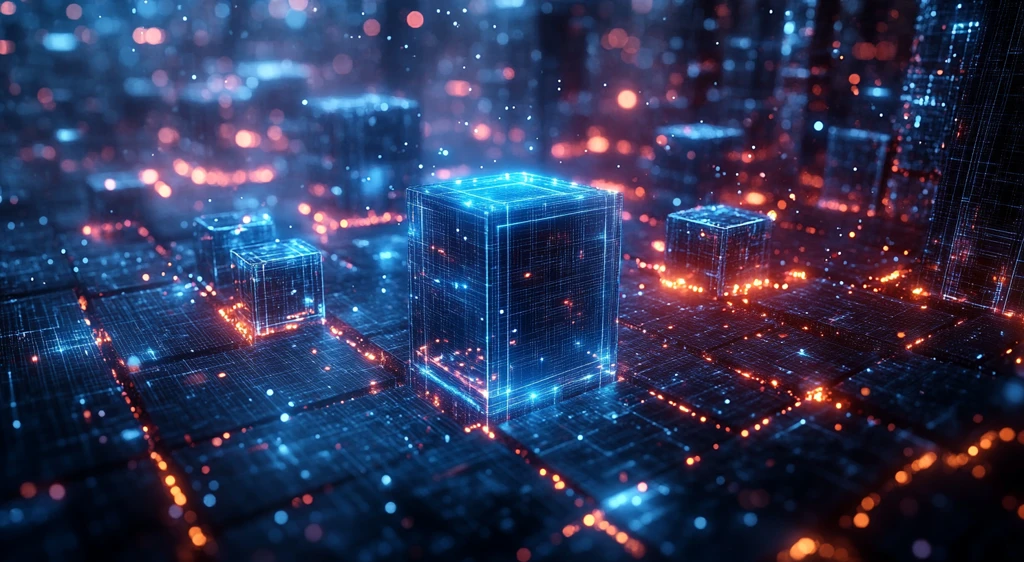 蓝色立方城市场景