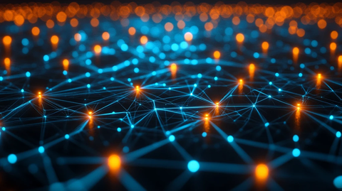 网络连接数字背景