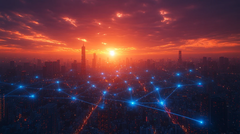 数字城市连接线