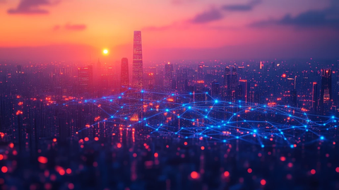 数字城市连接线