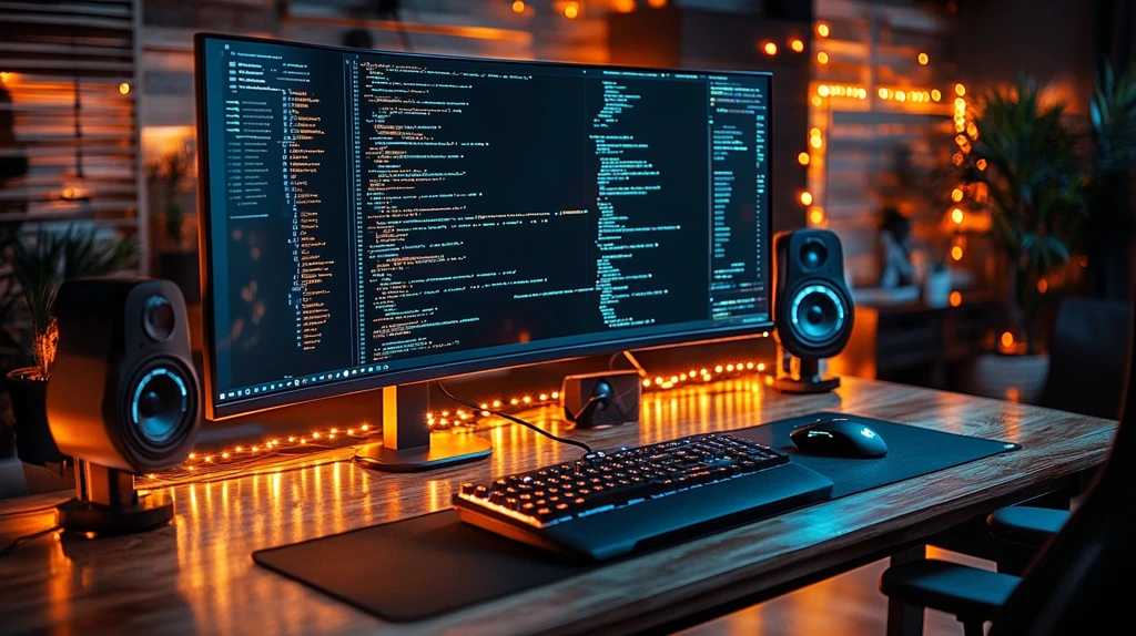 电脑显示代码背景