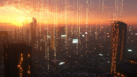 数字流光城市天际