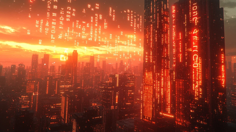 数字流光城市天际