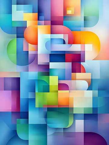 几何形体码艺术