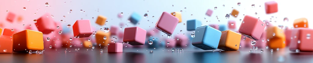 等距悬浮积木爆炸图