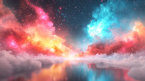 星星反射光飞向镜头