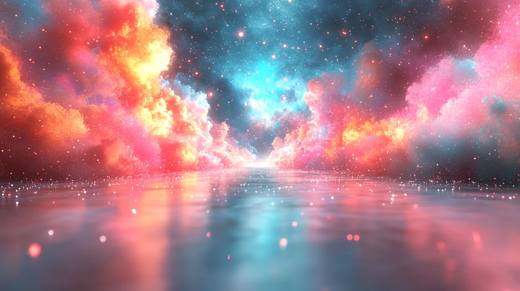 星星反射光飞向镜头