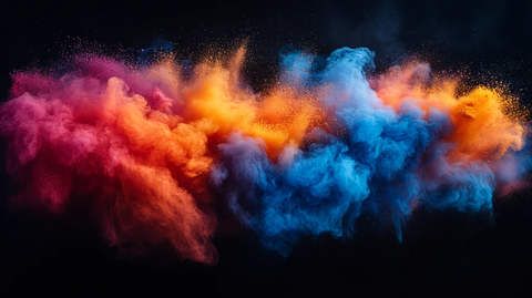 彩色粉末爆炸
