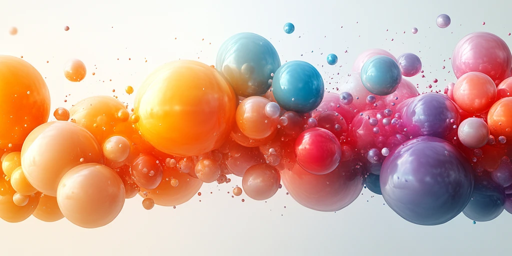 彩色有机立体飞物