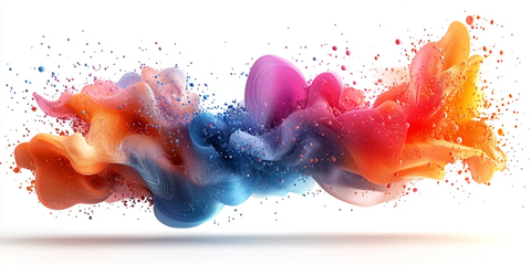 彩色有机立体飞物