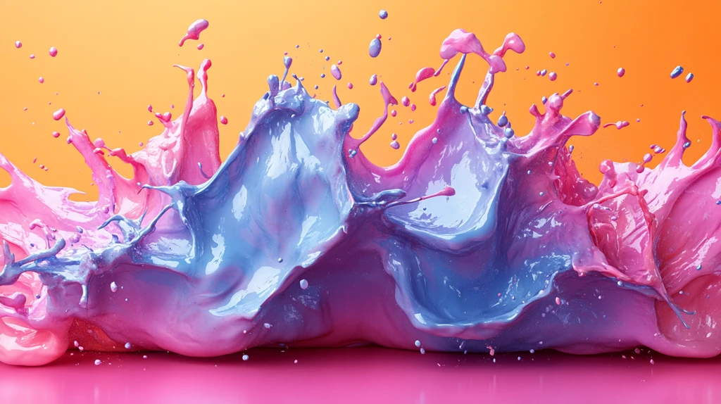 三维油漆泼溅背景