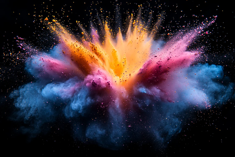 彩色粉末爆炸