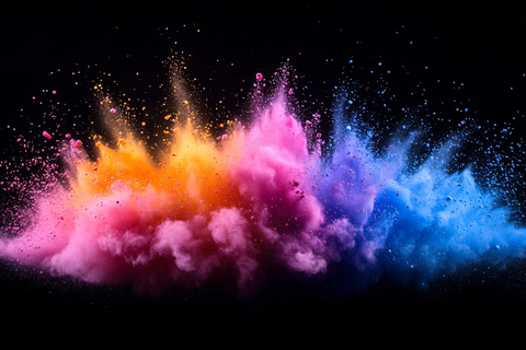 彩色粉末爆炸