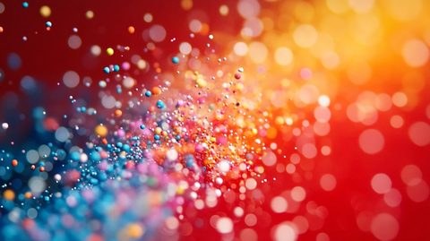 彩色塑料颗粒爆炸