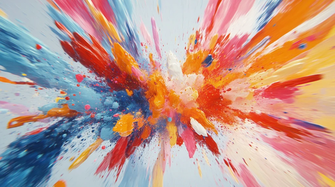 颜料和粉末爆炸