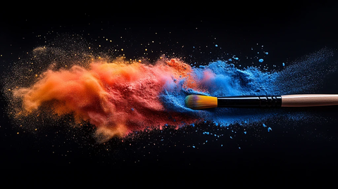 颜料和粉末爆炸