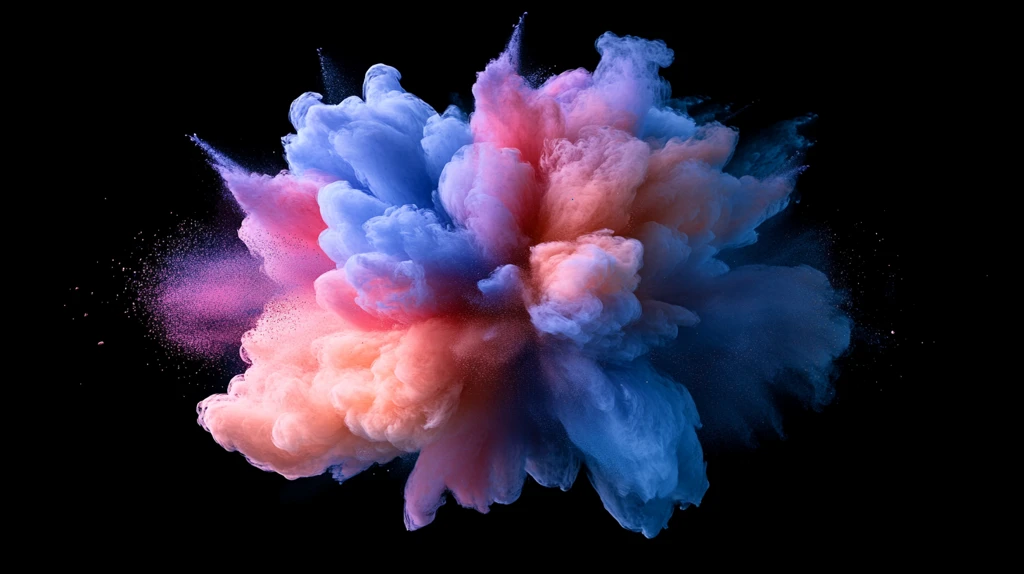颜料和粉末爆炸