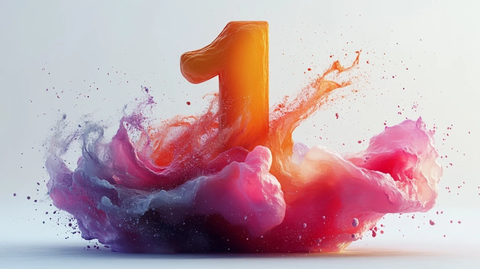 彩色涂料动态飞溅